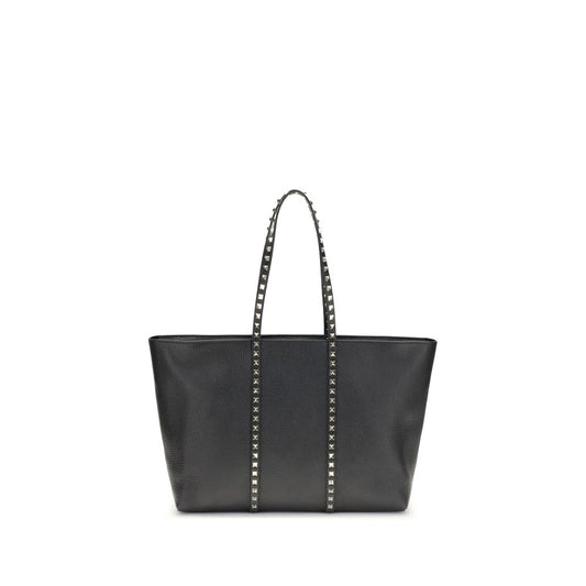 Valentino Garavani Medium Rockstud Tote Bag in Garnet Leather