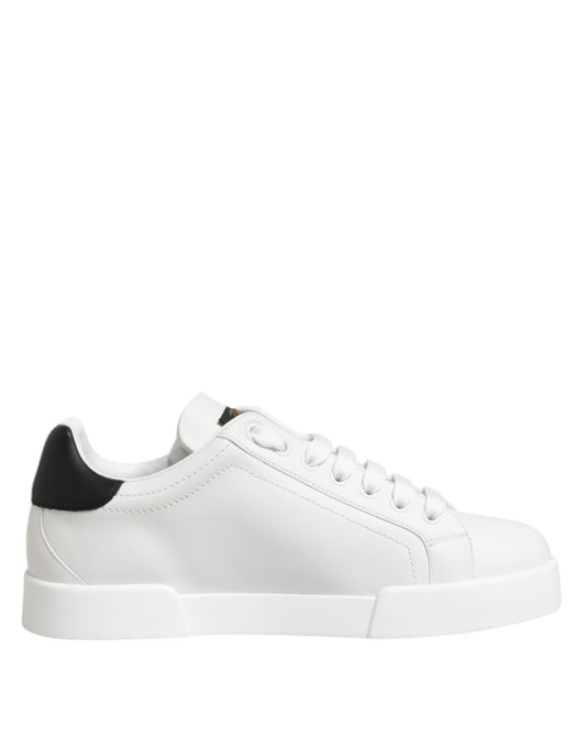 Dolce & Gabbana White Crown Patch Portofino Men Sneakers