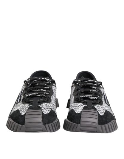 Dolce & Gabbana Multicolor Lace Up Low Top NS1 Sneakers