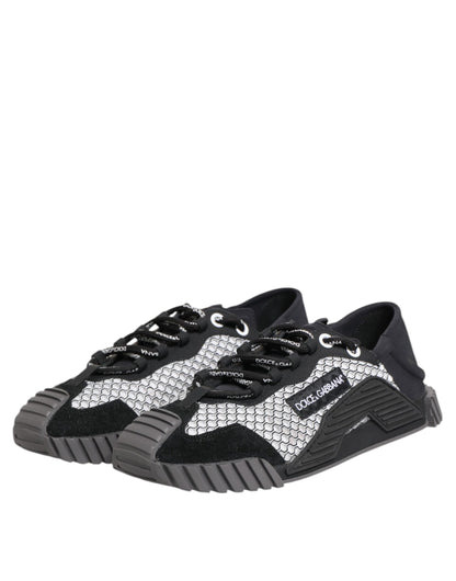 Dolce & Gabbana Multicolor Lace Up Low Top NS1 Sneakers