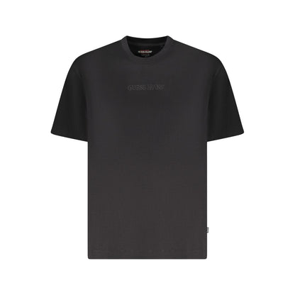 Guess Jeans Black Cotton Men Oversize T-Shirt
