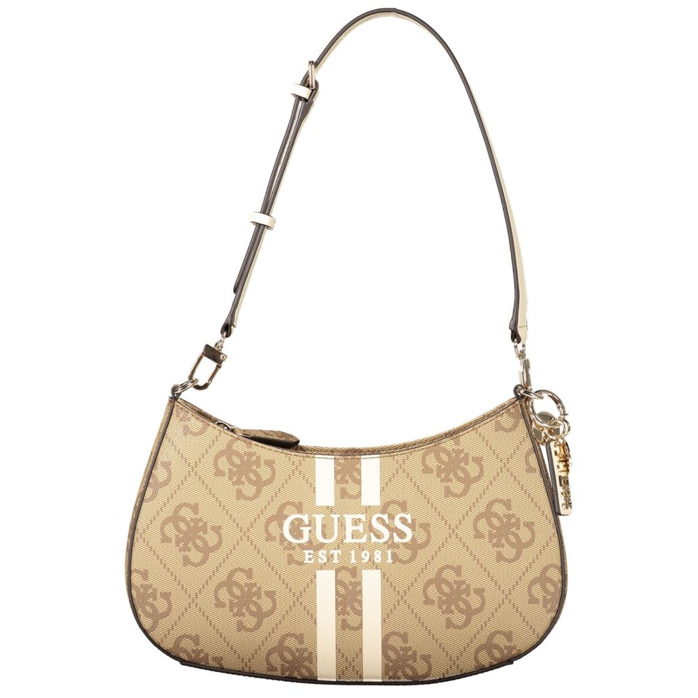Guess Jeans Beige Polyethylene Women Handbag - Noelle II