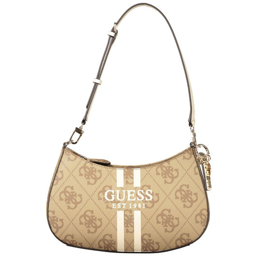 Guess Jeans Beige Polyethylene Women Handbag - Noelle II