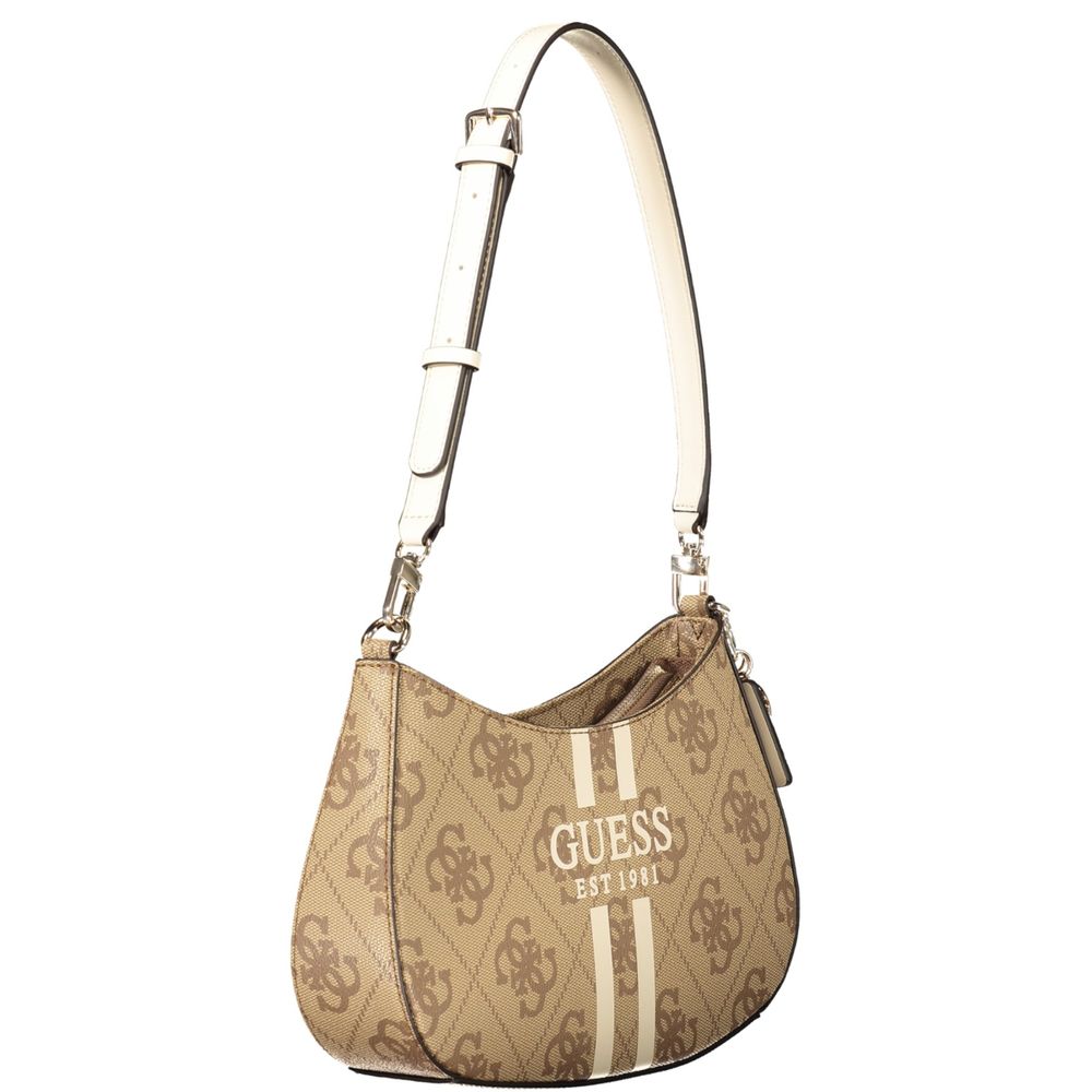Guess Jeans Beige Polyethylene Women Handbag - Noelle II