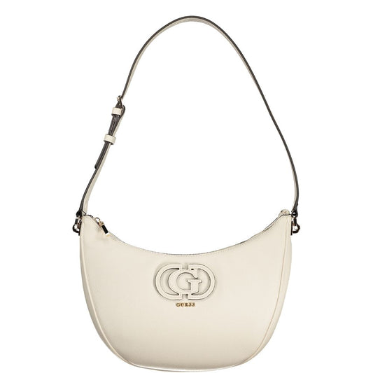 Guess Jeans White Polyethylene Calebria Handbag