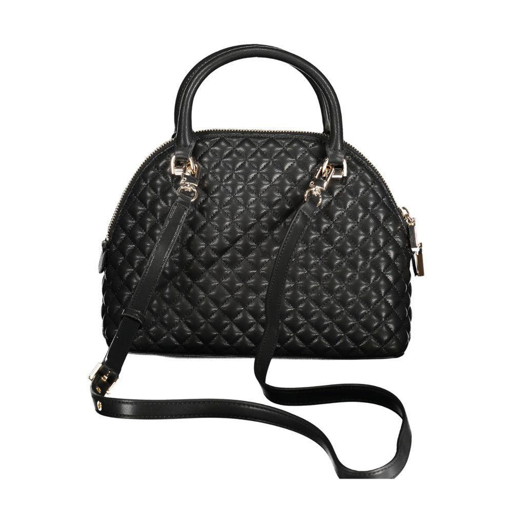 Guess Jeans Black Everlee Handbag – Faux Leather, Elegant Design