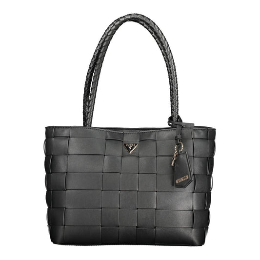 Guess Jeans Black Polyethylene Maylee Handbag