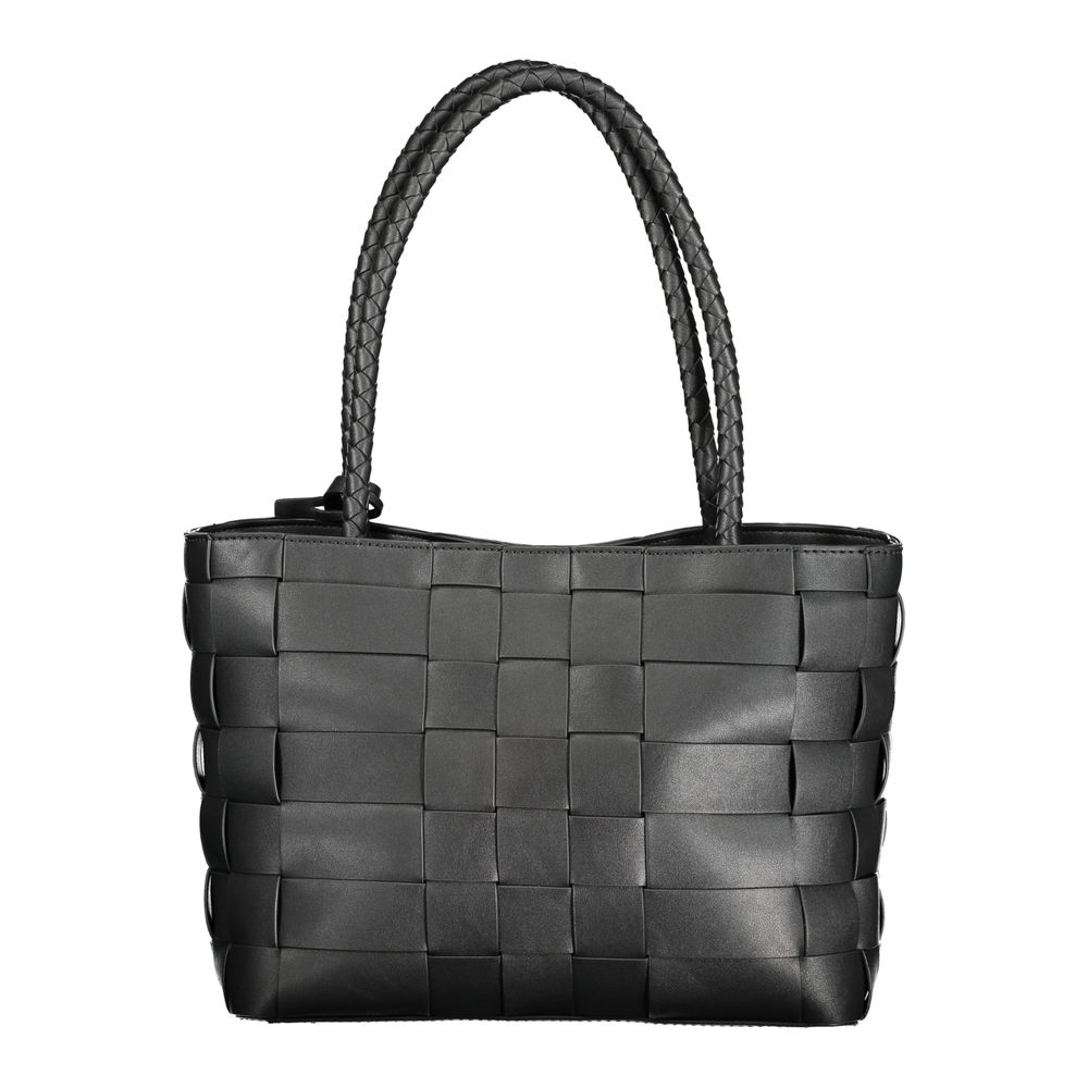Guess Jeans Black Polyethylene Maylee Handbag