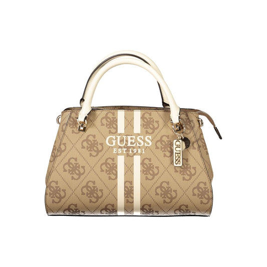 Guess Jeans Beige Polyethylene Noelle II Handbag