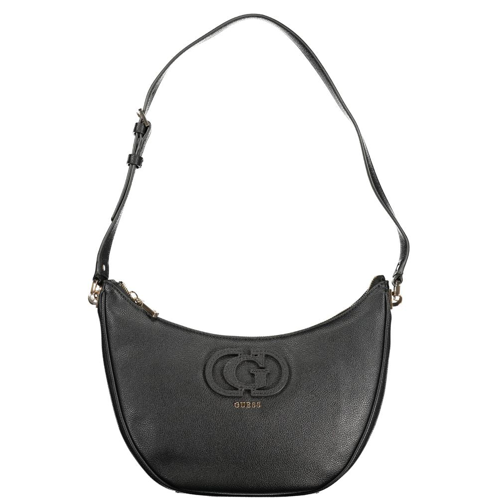 Guess Jeans Black Faux Leather Calebra Handbag