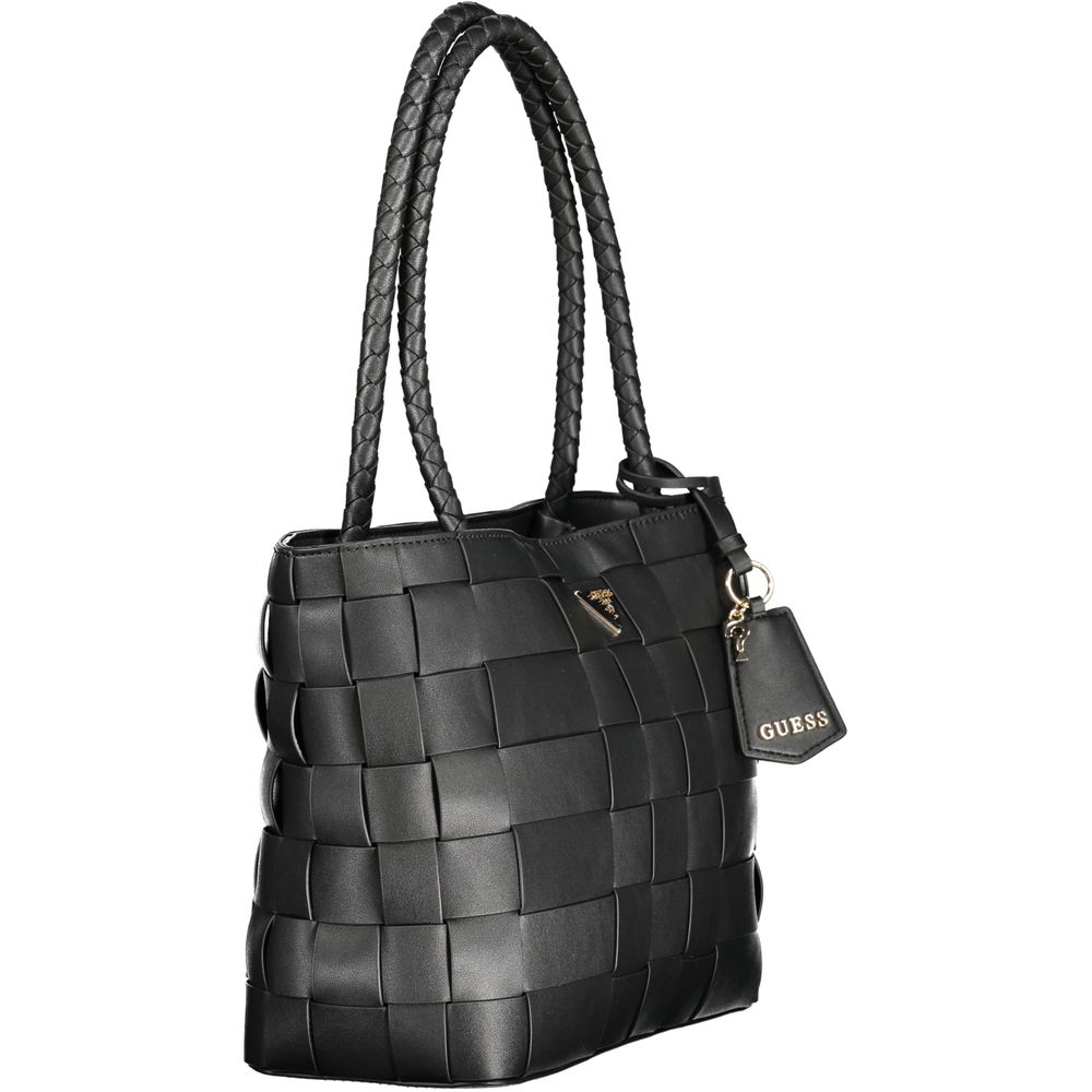 Guess Jeans Black Polyethylene Maylee Handbag
