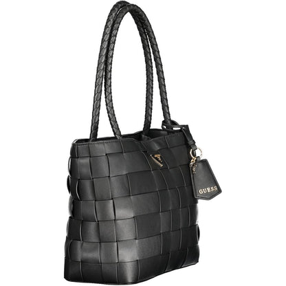 Guess Jeans Black Polyethylene Maylee Handbag