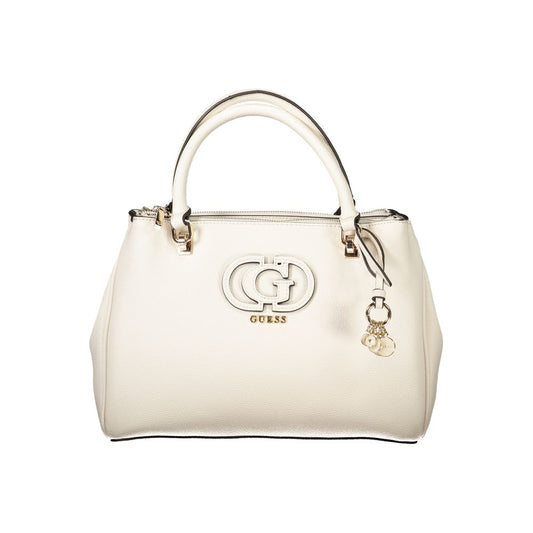 Guess Jeans White Polyethylene Calebra Handbag
