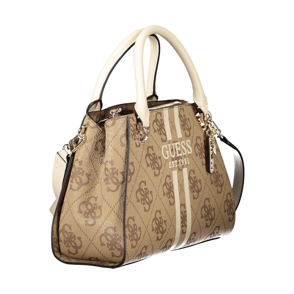 Guess Jeans Beige Polyethylene Noelle II Handbag