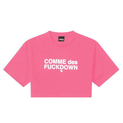 Comme Des Fuckdown Fuchsia Cotton Tee