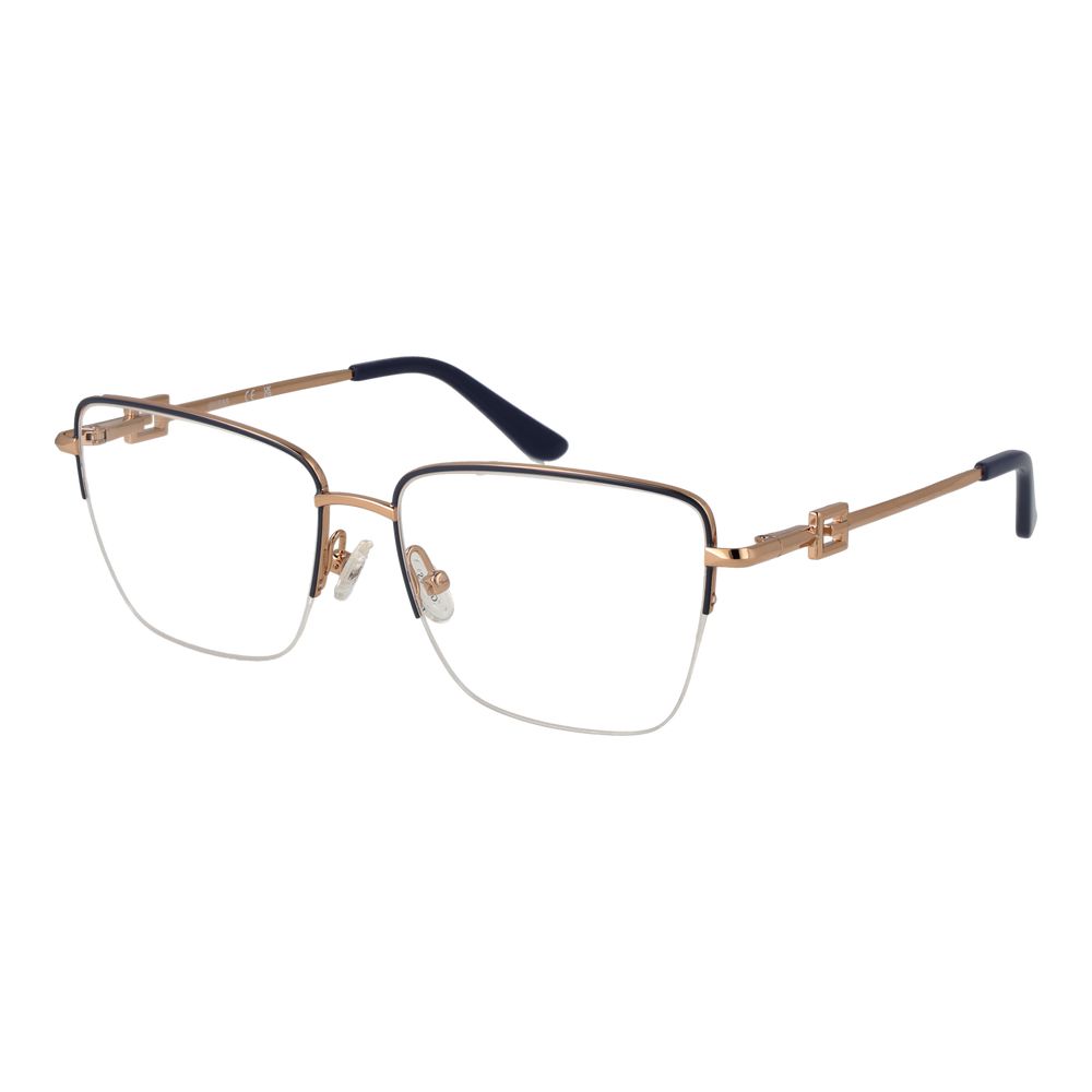 Guess Gray Women Optical Frames - Stylish Grey Half-Rim Glasses