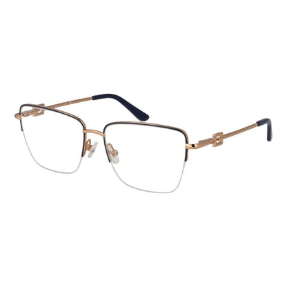 Guess Gray Women Optical Frames - Stylish Grey Half-Rim Glasses