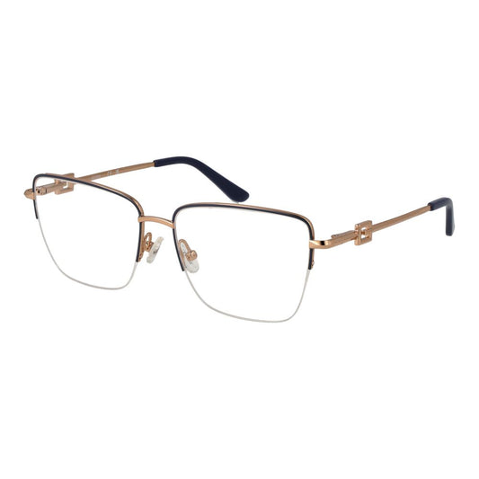 Guess Gray Women Optical Frames - Stylish Grey Half-Rim Glasses