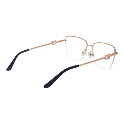 Guess Gray Women Optical Frames - Stylish Grey Half-Rim Glasses