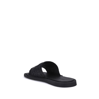 Dolce & Gabbana Crochet Raffia Sandals