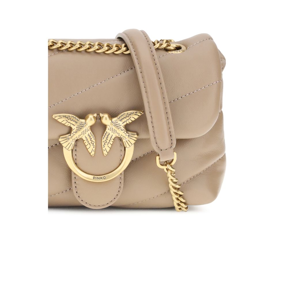 PINKO Love Baby Shoulder Bag - Chic Elegance in Calfskin