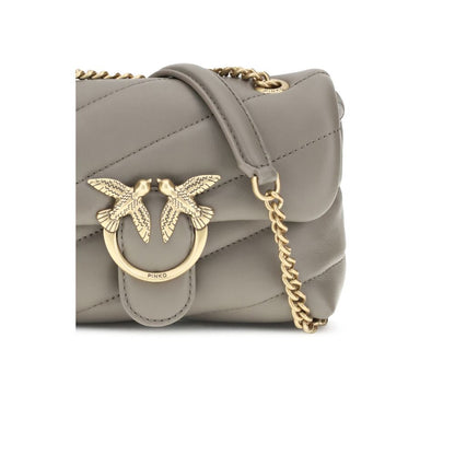 PINKO Love Baby Shoulder Bag – Luxe Calfskin Elegance