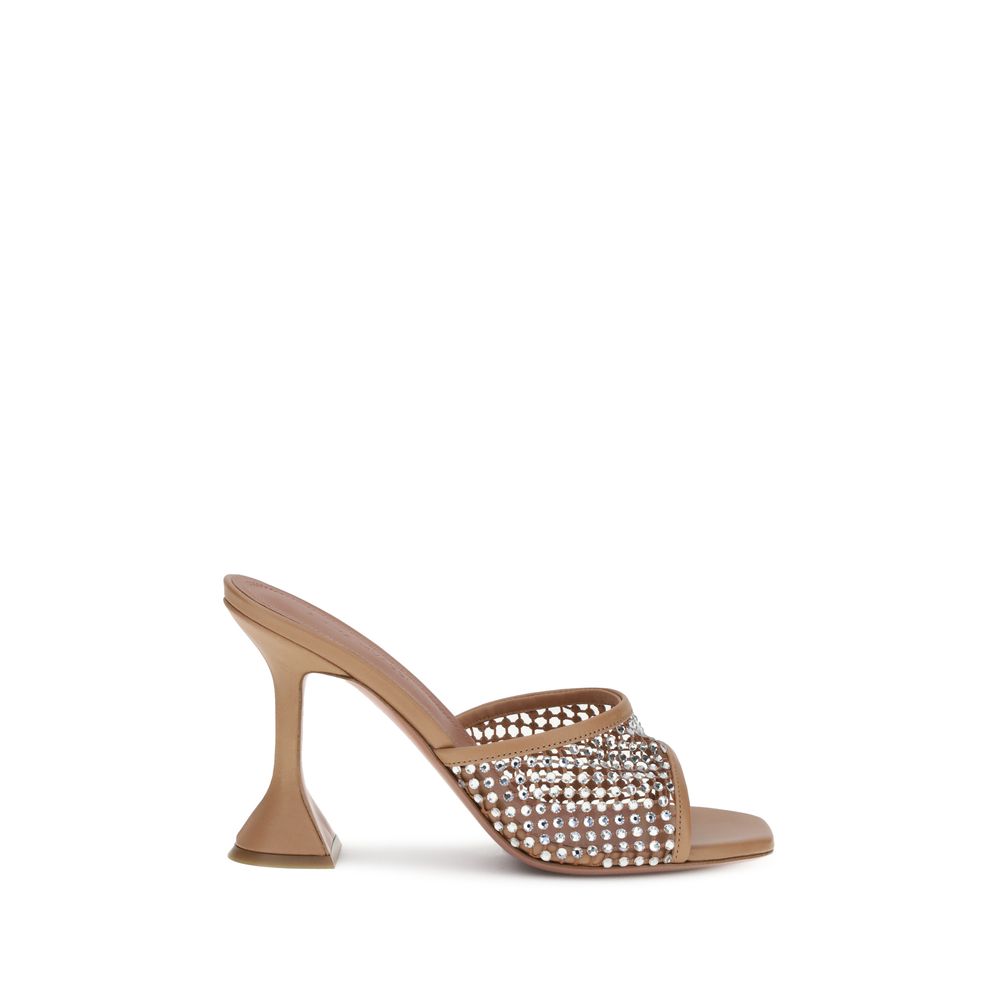 Amina Muaddi Lupita Crystal Sandals - A Statement of Glamour