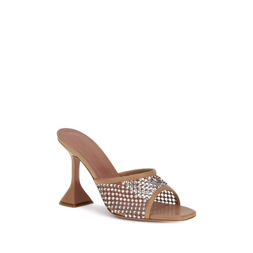 Amina Muaddi Lupita Crystal Sandals - A Statement of Glamour