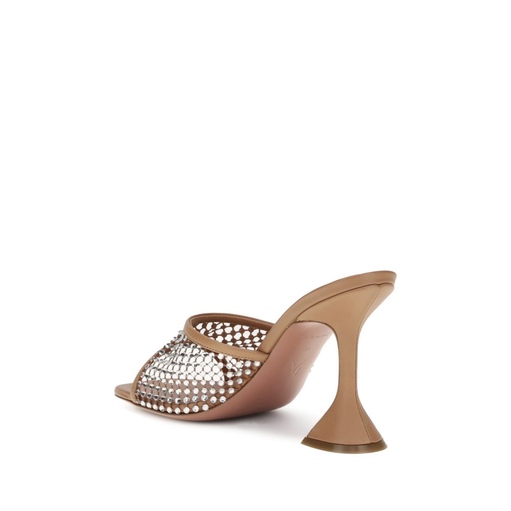 Amina Muaddi Lupita Crystal Sandals - A Statement of Glamour