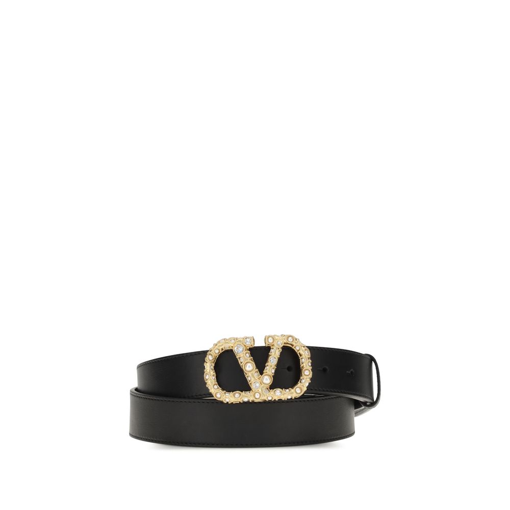 Valentino Garavani VLogo Leather Belt
