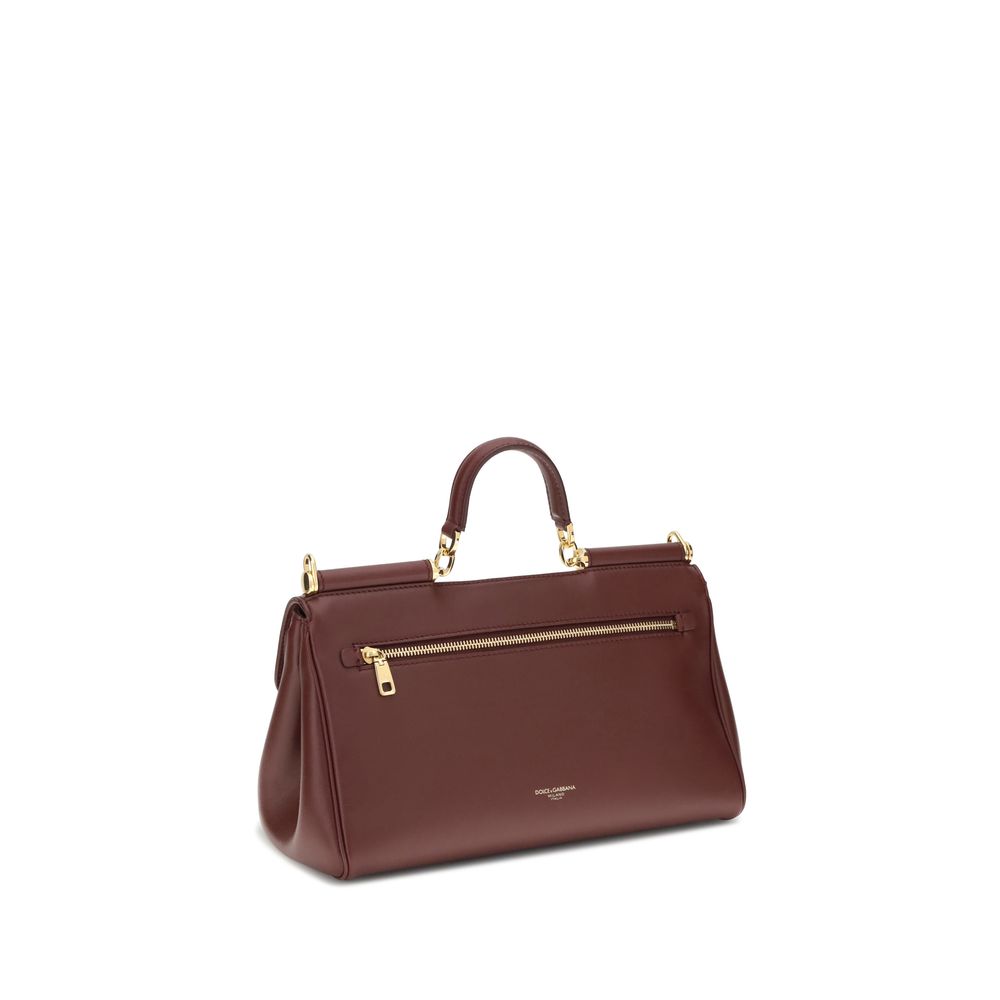 Dolce & Gabbana My Sicily Leather Handbag