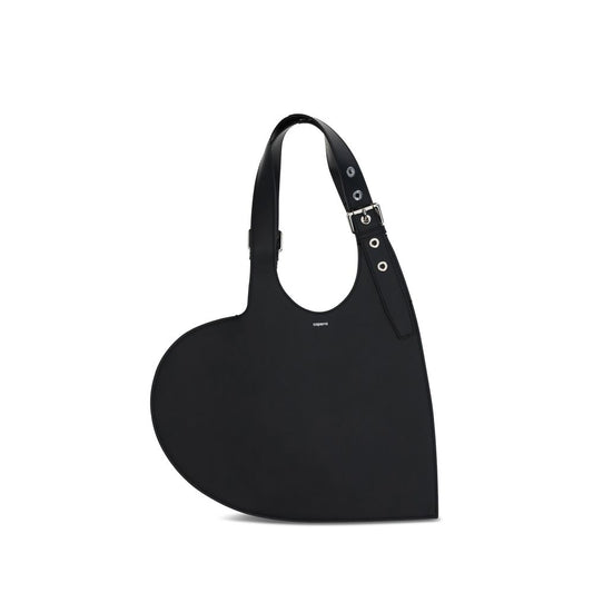 Coperni Belt Heart Shoulder Bag - Bold Red Leather Accessory