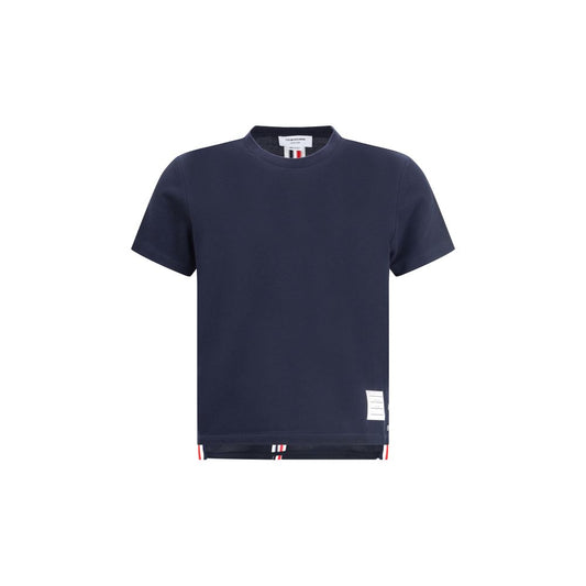 Thom Browne Relaxed Fit Short Sleeve Tee with Centre B