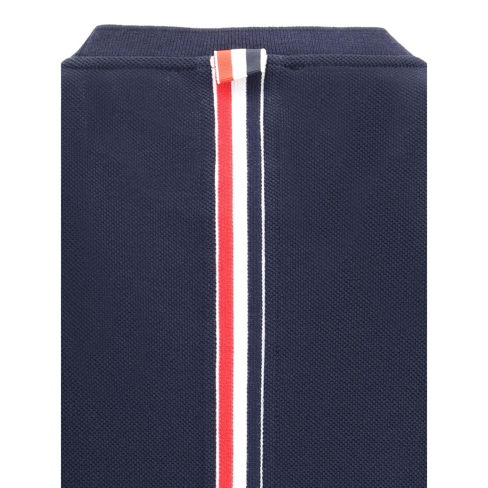 Thom Browne Relaxed Fit Short Sleeve Tee with Centre B