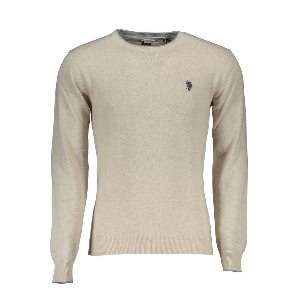 U.S. Polo Assn. Beige Wool Sweater: Classic Comfort Redefined