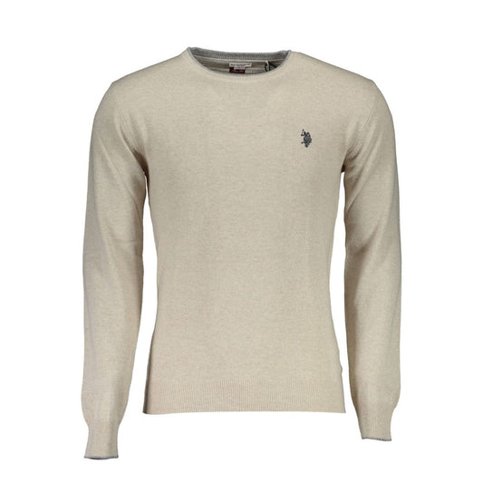 U.S. Polo Assn. Beige Wool Sweater: Classic Comfort Redefined
