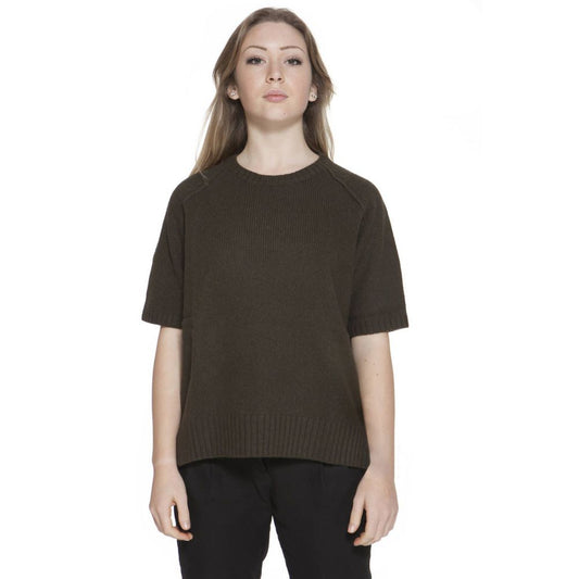 Gant Green Wool Short Sleeve Sweater
