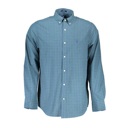 Gant Blue Cotton Shirt - Timeless Elegance