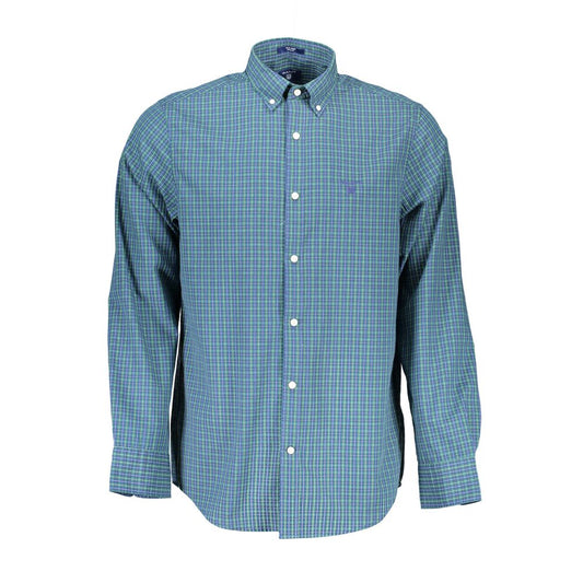 Gant Blue Cotton Shirt - Timeless Elegance