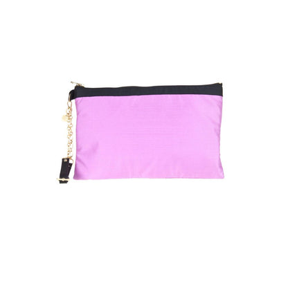 Patrizia Pepe Purple Silk Handbag - Chic Elegance Redefined