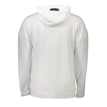 Plein Sport White Cotton Hooded Sweatshirt