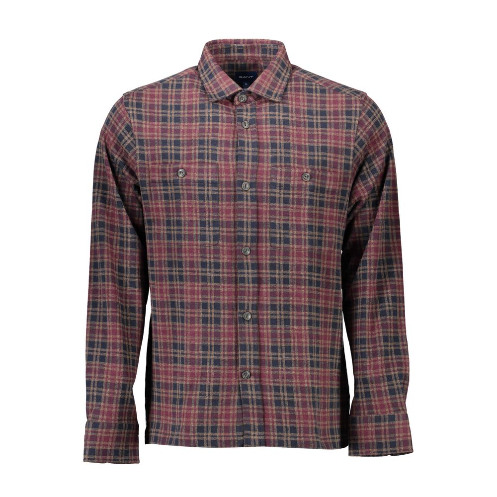 Gant Brown Cotton Shirt with French Collar