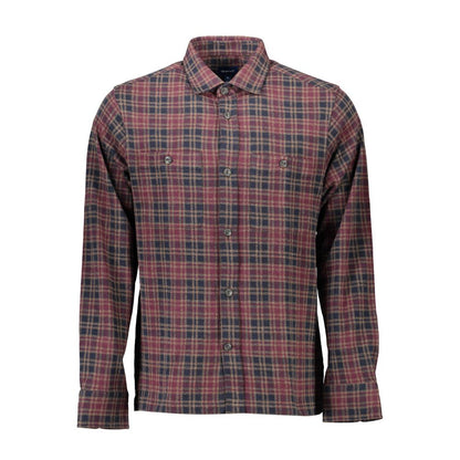 Gant Brown Cotton Shirt with French Collar