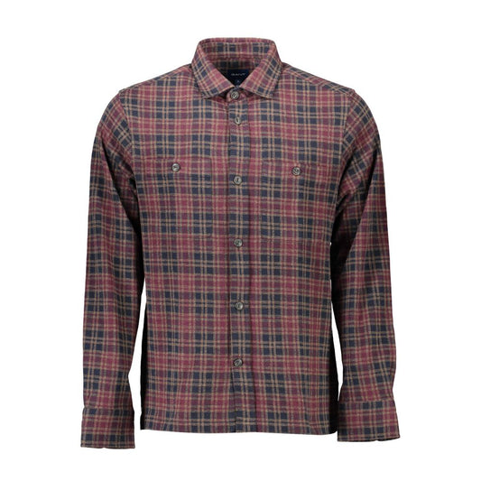 Gant Brown Cotton Shirt with French Collar