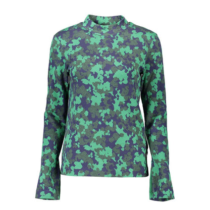 Gant Green Cotton Sweater with Mock Neck