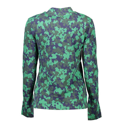 Gant Green Cotton Sweater with Mock Neck