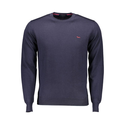 Harmont & Blaine Blue Wool Sweater - Timeless Elegance
