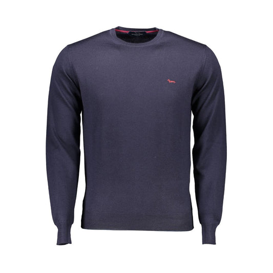 Harmont & Blaine Blue Wool Sweater - Timeless Elegance