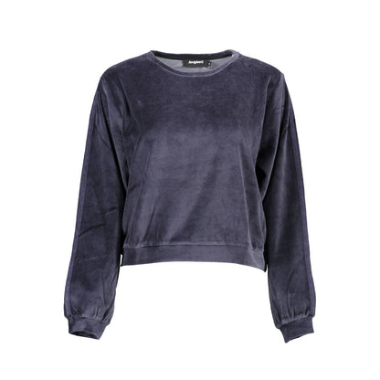 Desigual Blue Cotton Sweater - Embrace Vibrant Comfort