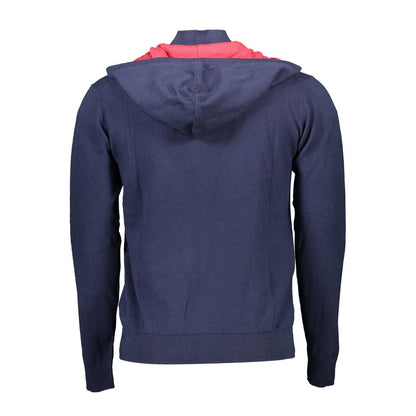 U.S. Polo Assn. Blue Cotton Cardigan with Hood